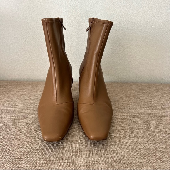 Loeffler Randall Thandy Bootie Safari Brown Kitten Heel Lamb Leather 9.5 - Picture 3 of 13